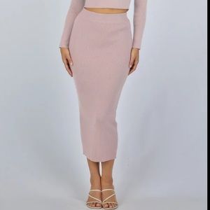 Forever21 Midi Blush Pencil Skirt